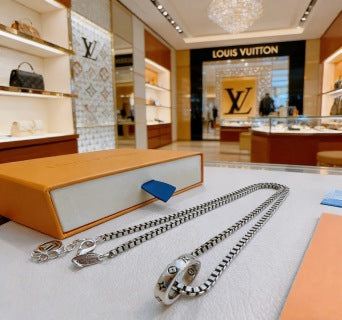 Louis Vuitton Monogram Chain Link Necklace