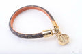 Louis Vuitton Monogram Leather Charm Bracelet