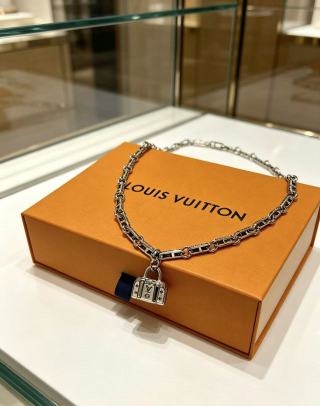 Louis Vuitton Monogram Trunk Lock Necklace