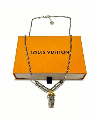 Louis Vuitton Monogram Capsule Drop Pendant Necklace