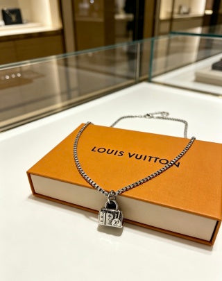 Louis Vuitton Monogram Trunk Charm Necklace