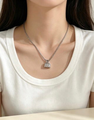 Louis Vuitton Monogram Trunk Charm Necklace