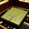 Gucci Horn Pendant Minimal Chain Necklace