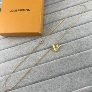 Louis Vuitton Diamond V Monogram Pendant Necklace