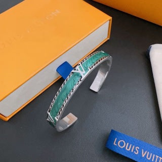 Louis Vuitton Emerald Wave Cuff Bracelet