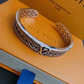 Louis Vuitton Heritage Woven Cuff Bracelet