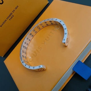 Louis Vuitton Monogram Dual Tone Cuff Bracelet