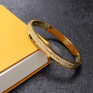 Louis Vuitton Radiant Gold Crystal Bangle
