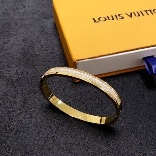 Louis Vuitton Radiant Gold Crystal Bangle