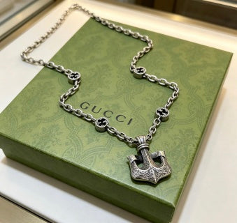 Gucci Horsebit Lock Charm Chain Necklace