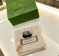 Gucci GG Black Ceramic Triple Band Ring