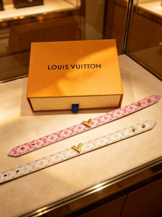 Louis Vuitton Monogram Silk Wrap Bracelet
