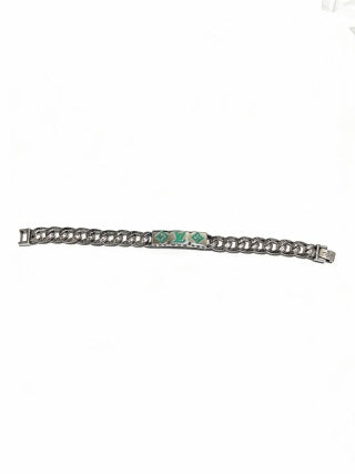 Louis Vuitton Emerald Monogram Link Bracelet