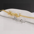 YSL Cassandre Minimal Chain Bracelet