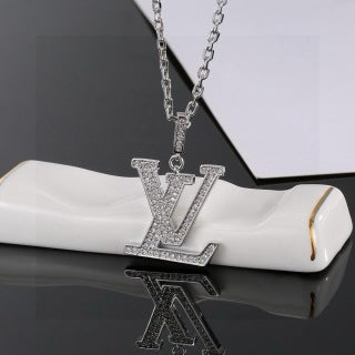 Louis Vuitton Diamond Monogram Pendant Necklace