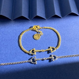 Gucci Horsebit Link Chain Gold Bracelet