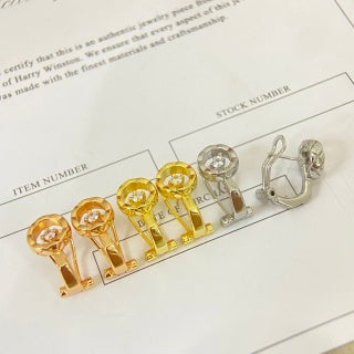 Chanel Crystal Hoop Clip-On Earrings