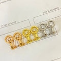 Chanel Crystal Hoop Clip-On Earrings