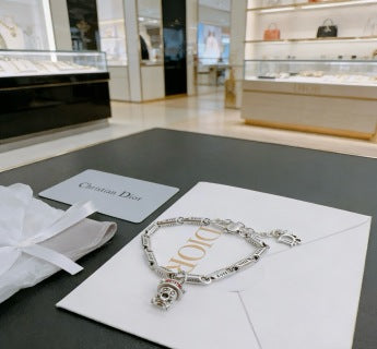 Dior Oblique Engraved Link Bracelet