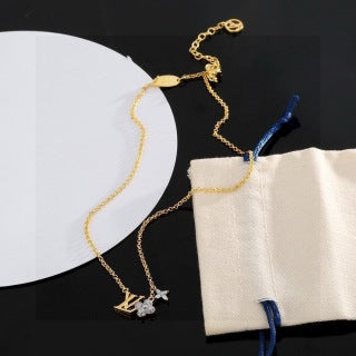 Louis Vuitton Butterfly Charm Signature Chain Necklace
