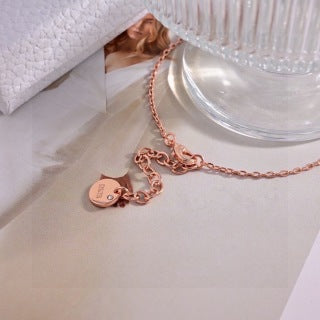 Dior Rose Quartz Orbital Necklace