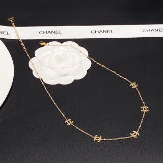 Chanel Elegant Signature Charm Chain Necklace