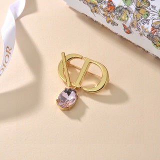 Dior Éclat Gemstone Ribbon Brooch