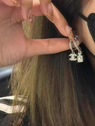 Chanel Elegant Charm Drop Earrings