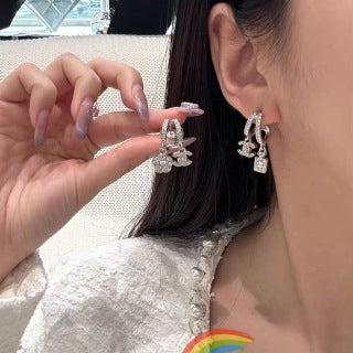 Chanel Elegant Charm Drop Earrings