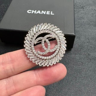 Chanel Radiant Crystal Halo CC Brooch