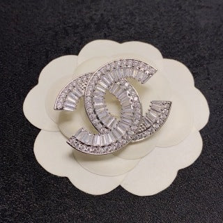 Chanel Sparkling Double C Statement Brooch