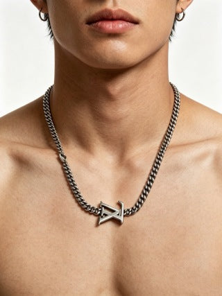 Louis Vuitton Monogram Edge Chain Necklace