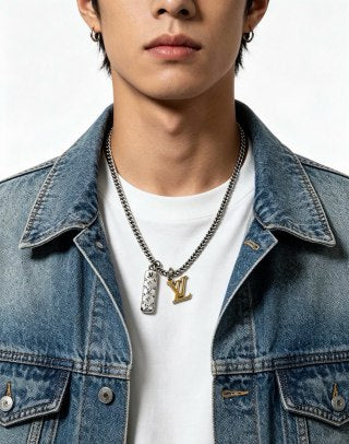 Louis Vuitton Iconic Duo Tag Necklace