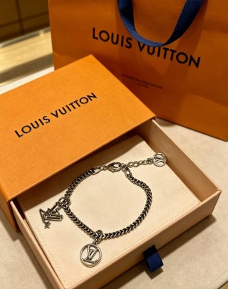 Louis Vuitton Emblem Charm Chain Bracelet