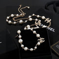 Chanel Timeless Pearl Statement Pendant Necklace