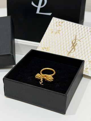 YSL Cassandre Charm Signet Ring