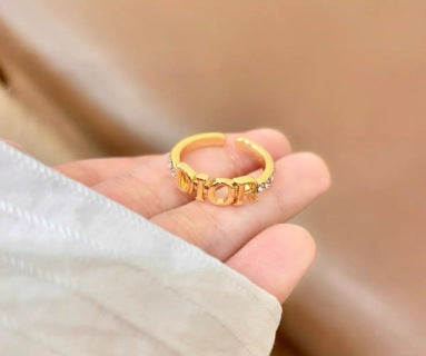 Dior Oblique Open Logo Ring