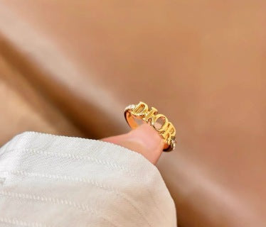 Dior Oblique Open Logo Ring