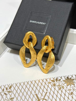 YSL Cassandre Sculptural Clip Earrings