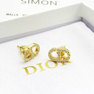 Dior CD Icon Pavé Crystal Stud Earrings