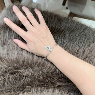Louis Vuitton Engraved Link Medallion Bracelet