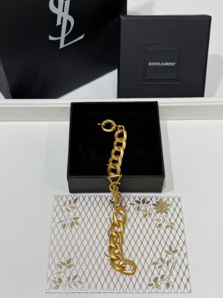 YSL Cassandre Luxe Chain Cuff Bracelet