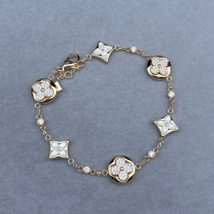 Louis Vuitton Blossom Monogram Flower Charm Bracelet