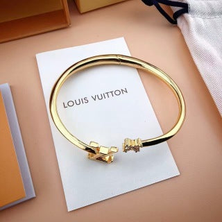 Louis Vuitton Blossom LV Initial Cuff Bracelet