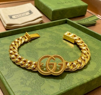 Gucci Interlocking G Rope Chain Bracelet