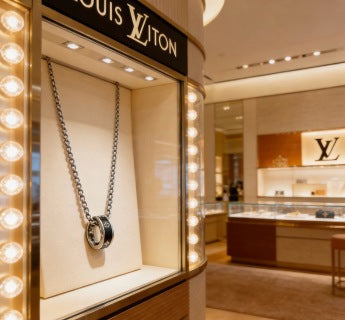 Louis Vuitton Monogram Orbit Barrel Pendant Necklace