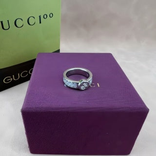Gucci Interlocking G Twisted Band Ring
