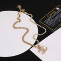 Chanel Glamorous Crystal CC Statement Necklace